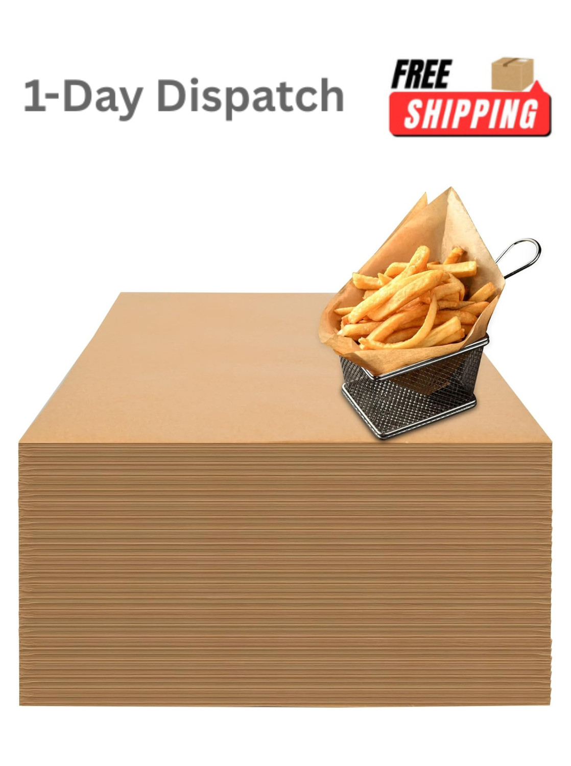 .100PCS Deli Wax Paper Sheets 12×12 Greaseproof Food Wrap BBQ Sandwich Paper