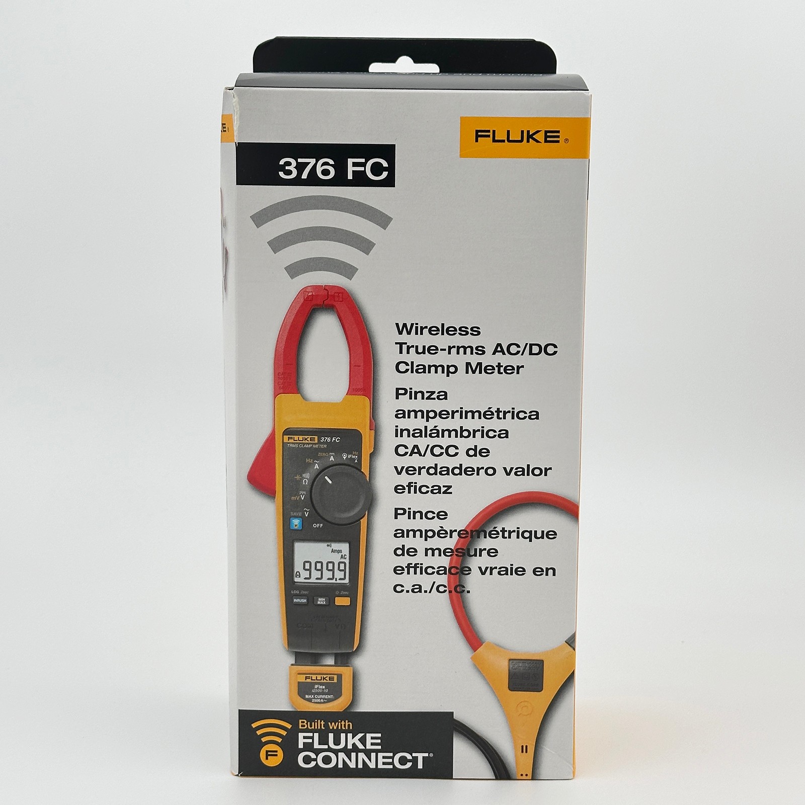 Fluke 376 FC True-RMS AC/DC Volt Ohm Amp Clamp Meter WIFI Connection With iFlex