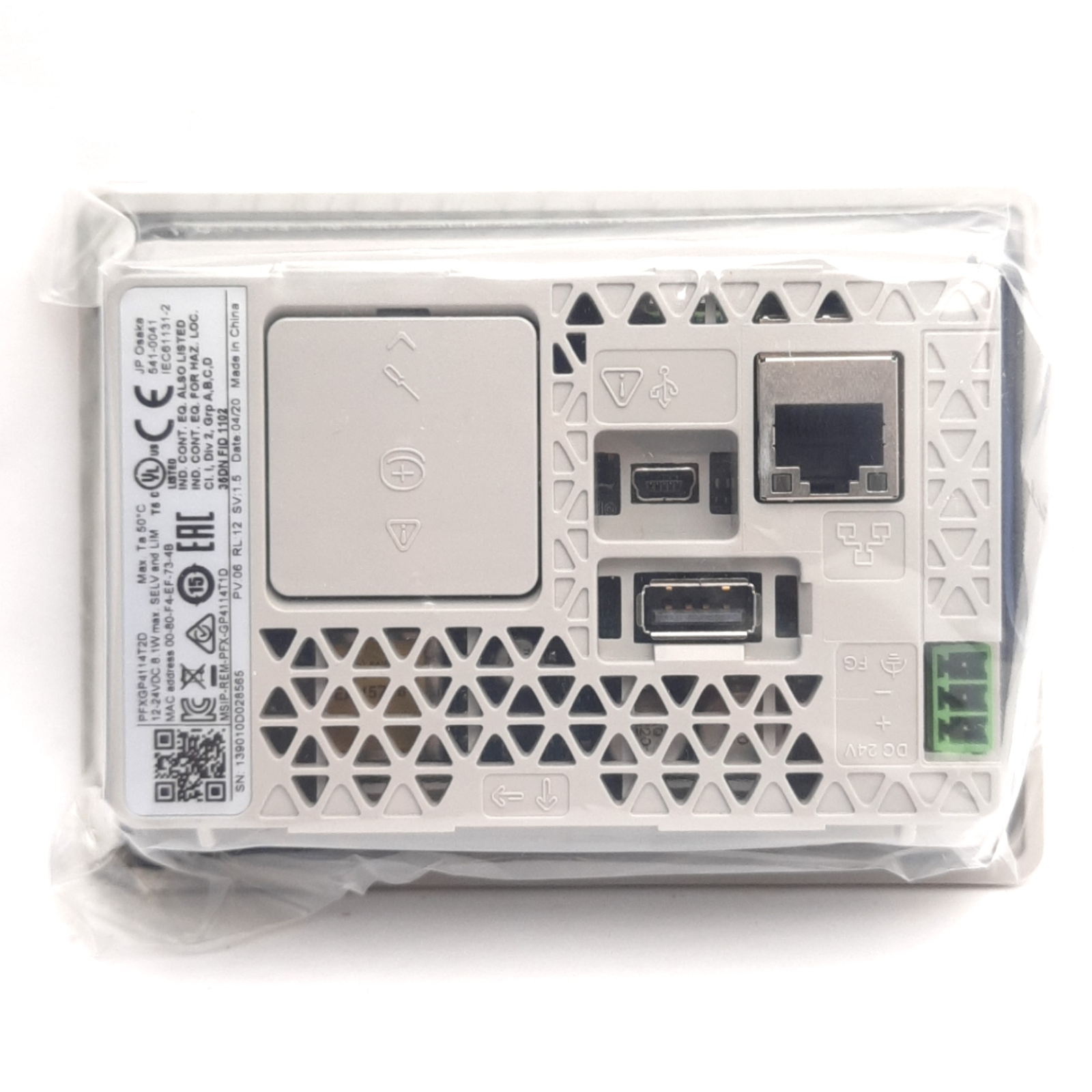 Schneider Electric PFXGP4114T2D ProFace HMI Panel 4.3In, Resistive Analog, 24VDC