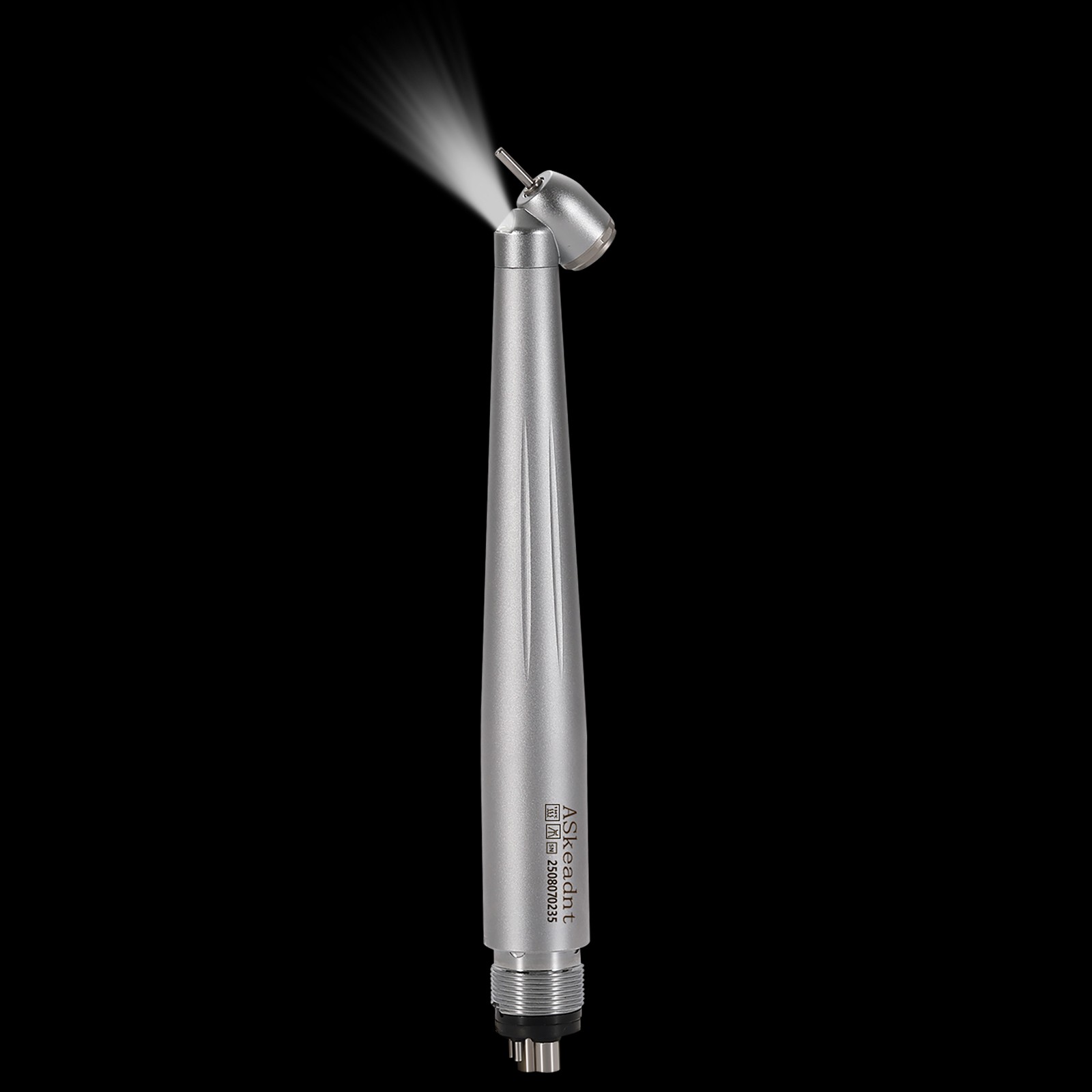 LED Dental Surgical Handpiece 45 Degree High Speed Turbine 4 Hole Rare Exhaust