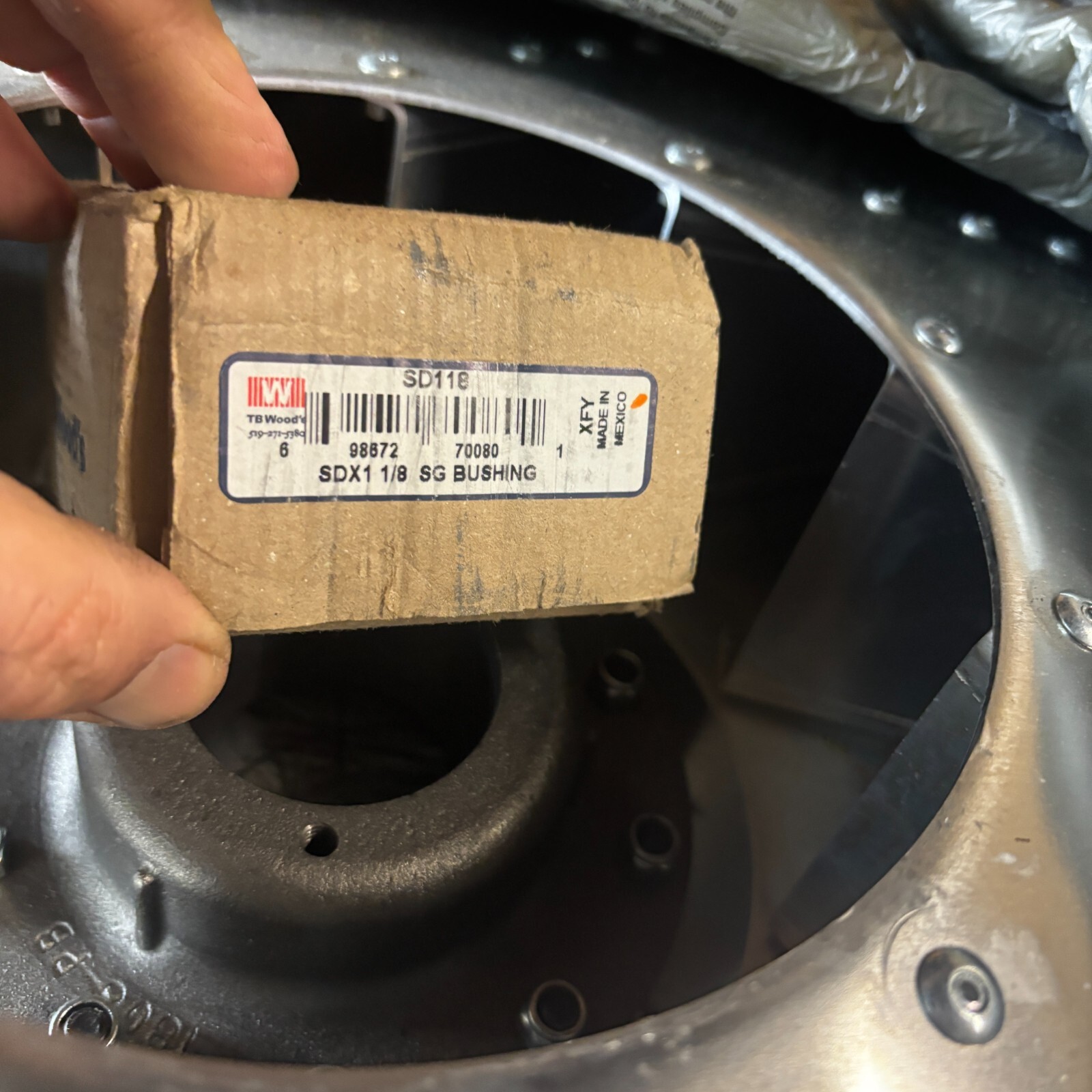 NEW YORK BLOWER BSHG/WHL 1606/8APB CW 1-1/8 PRESSURE BLOWER WHEEL 2018-13265-1🎯