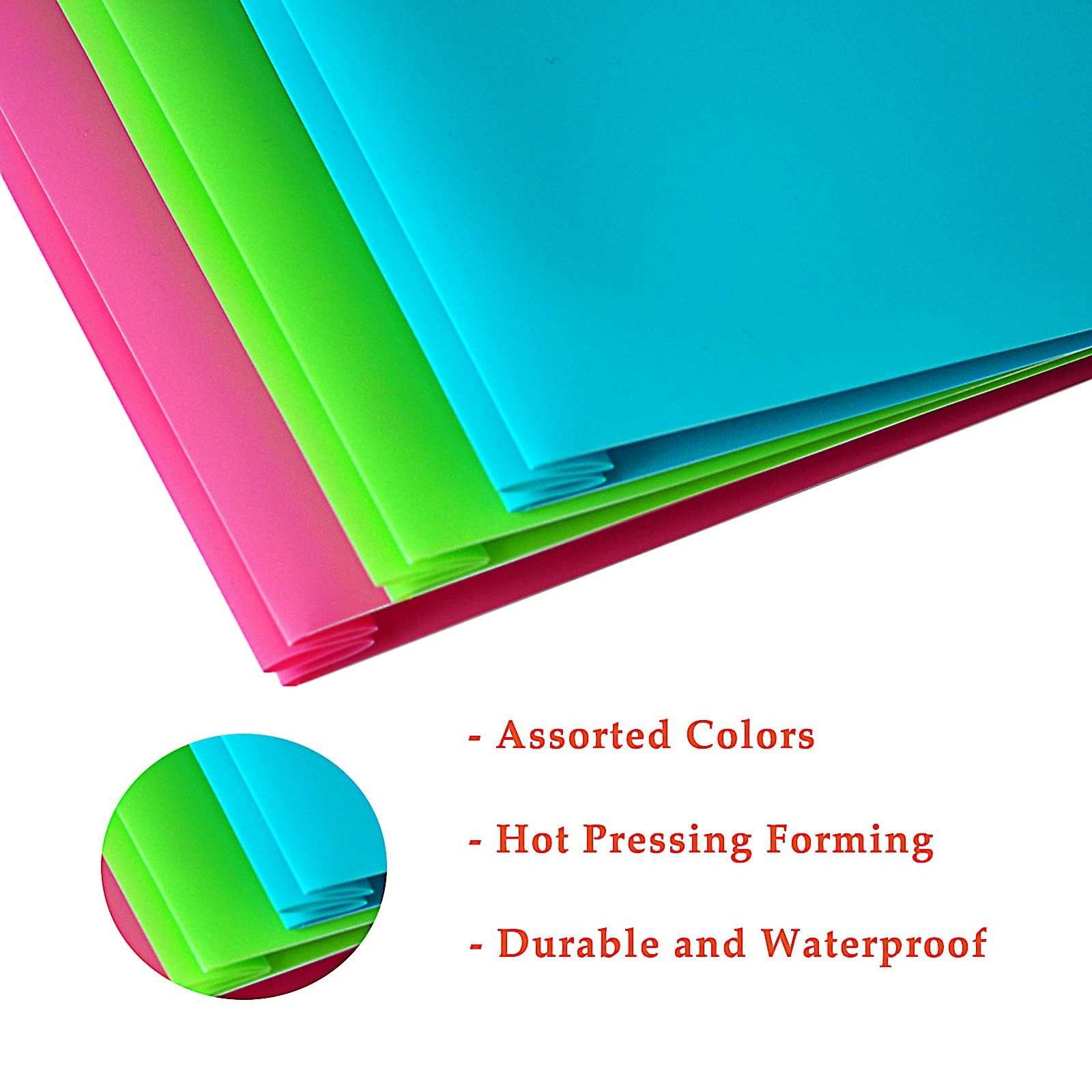 9.45 inches x 11.42 inches, Pink, Cyan, Yellow, Orange, Green, Purple