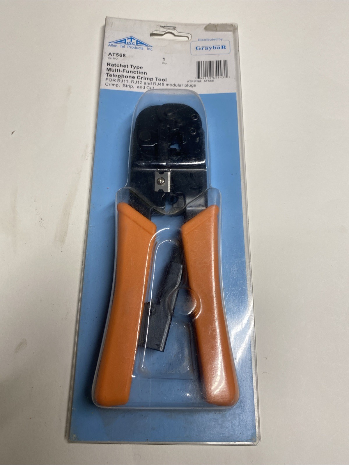 ALLEN TEL AT568 Crimping Tool RJ11 RJ12 and RJ45 Crimp Strip and Cut