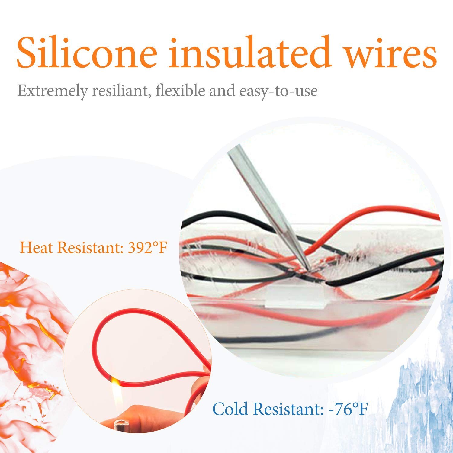 Soft Silicone Electrician Test Leads Kit CAT III 1000V & CAT IV 600V with All…