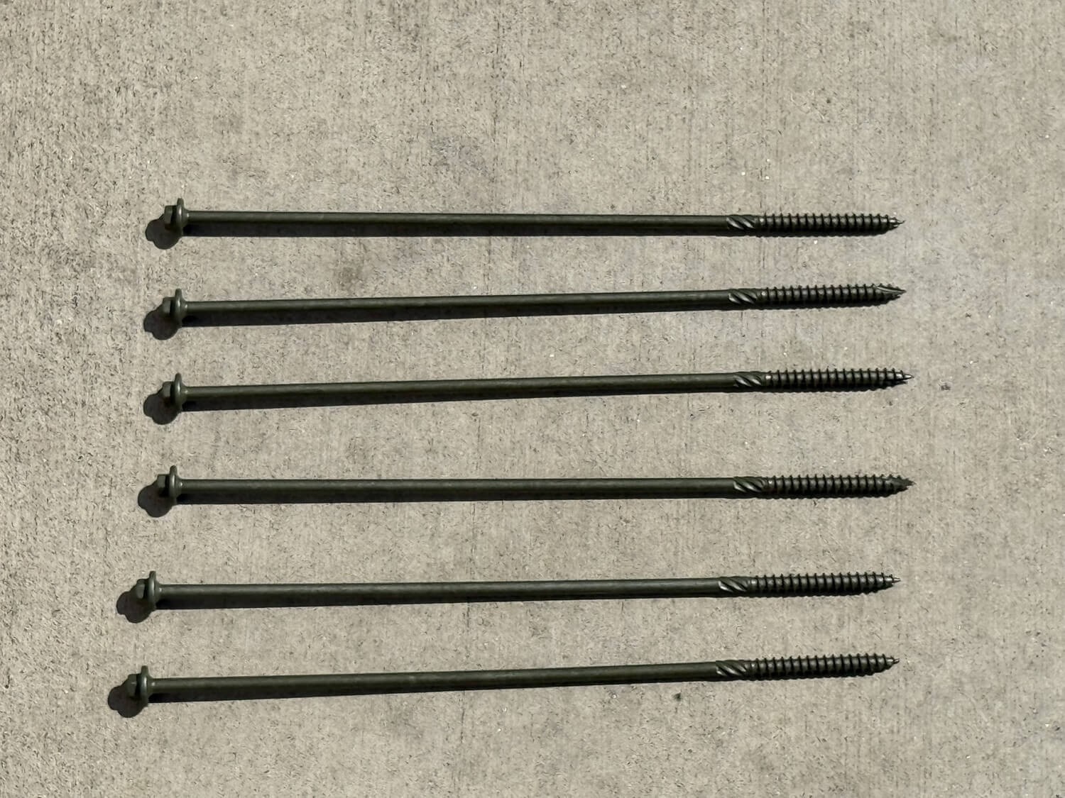 10″ Structural Timber Screws – Countersunk (Hex Head) – Sandbaggy