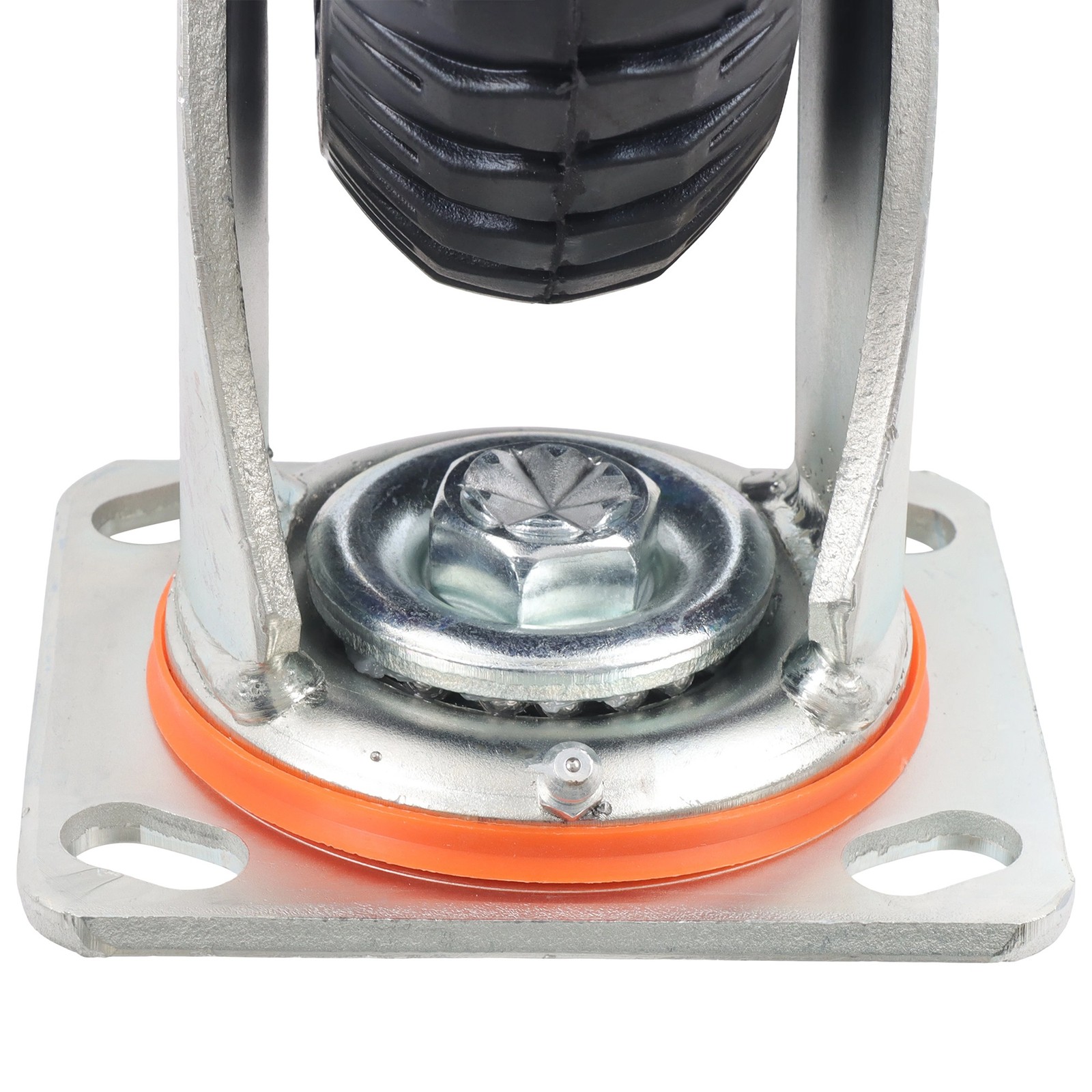 4 Pcs Rubber Wheels 2000lbs Load Capacity Heavy Duty Swivel Caster Wheels 8″