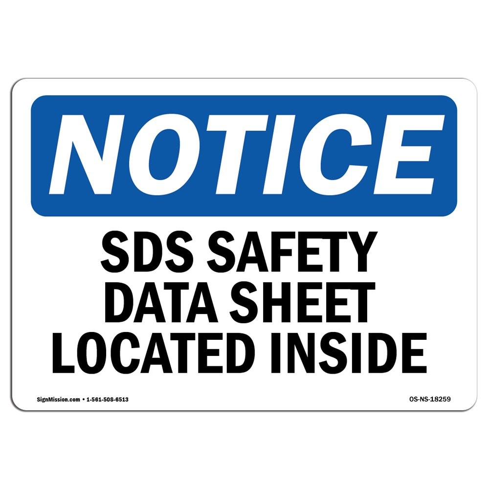 Signmission Osha – Sds Safety Data Sheet Located Plastic Your Business
