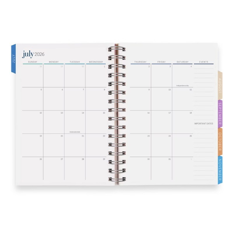 Inspired by Erin Condren 5.875″x8.25″ 2026-2027 Student Planner A5 Strawberries
