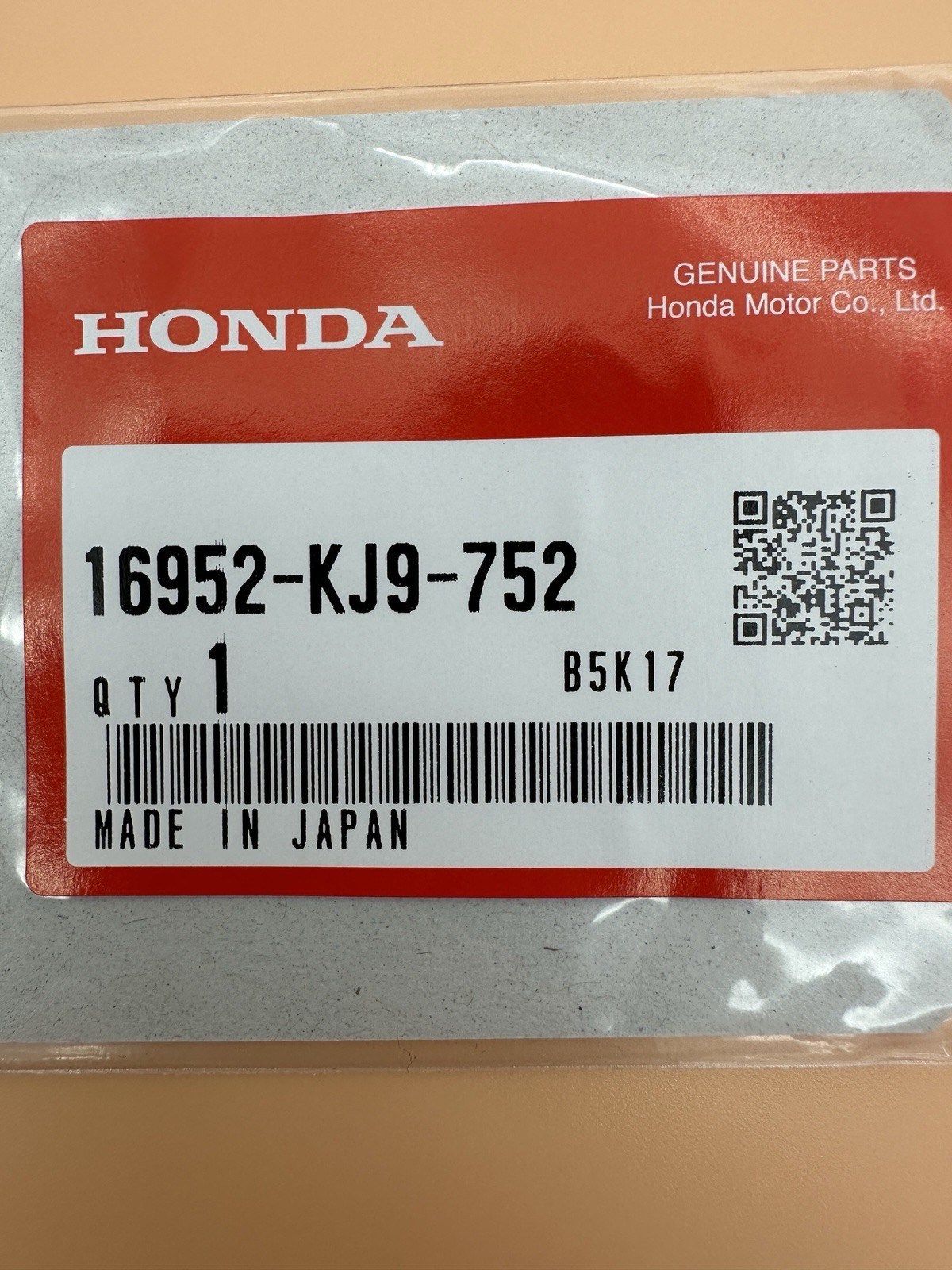 HONDA Fuel Strainer Screen EU6500is EB3000K1 EB4000X 16952-KJ9-752 Genuine OEM