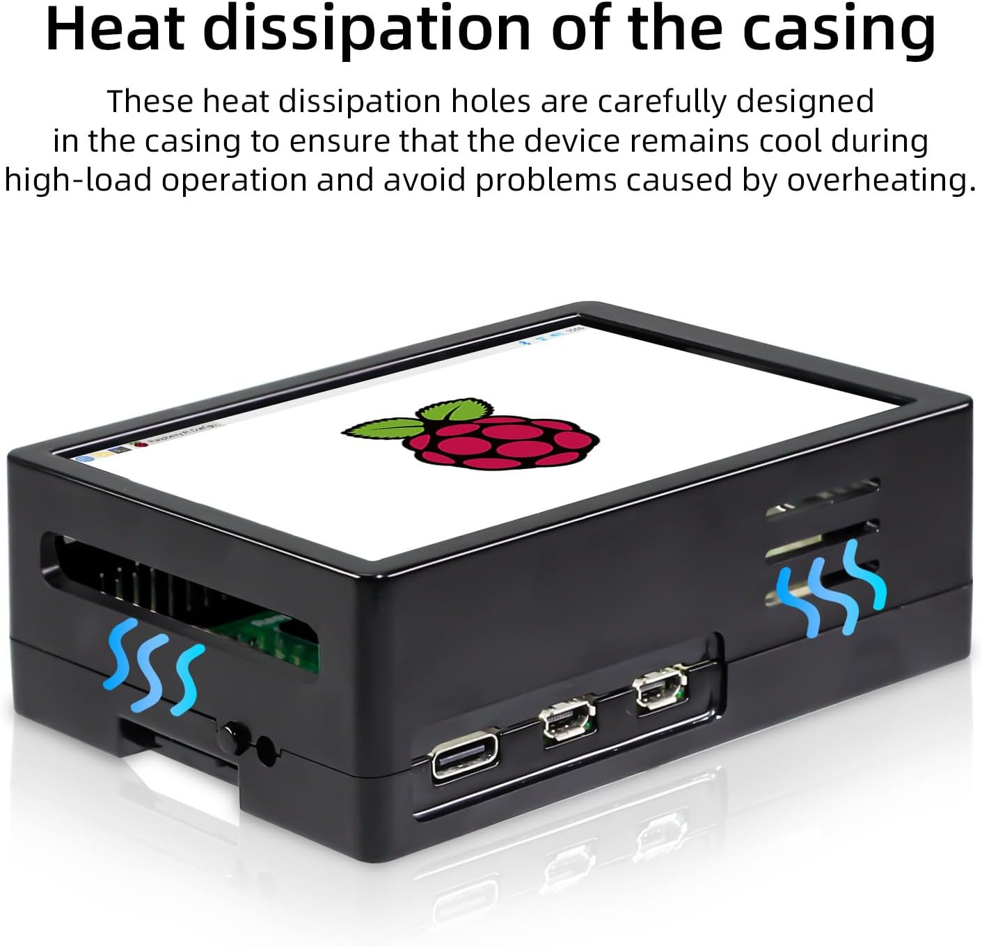 Raspberry Pi Display, 3.5 Inch Touchscreen with Raspberry Pi 5 Case, 480X320 TFT