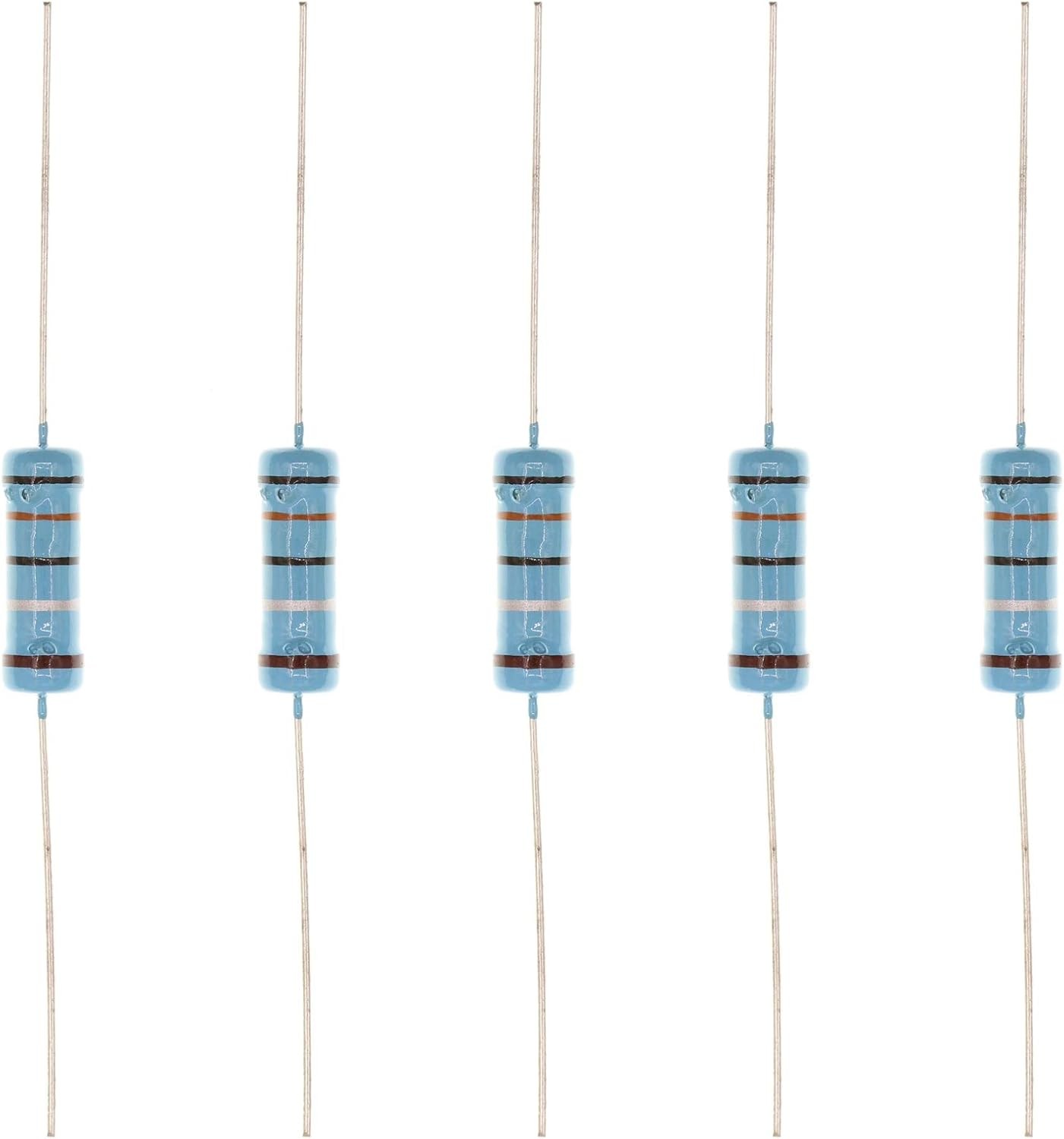 20PCS 3W 3 Watts 0.3 Ohm 0R3 1 Metal Film Resistor Size: Part1 0.30 Ohm