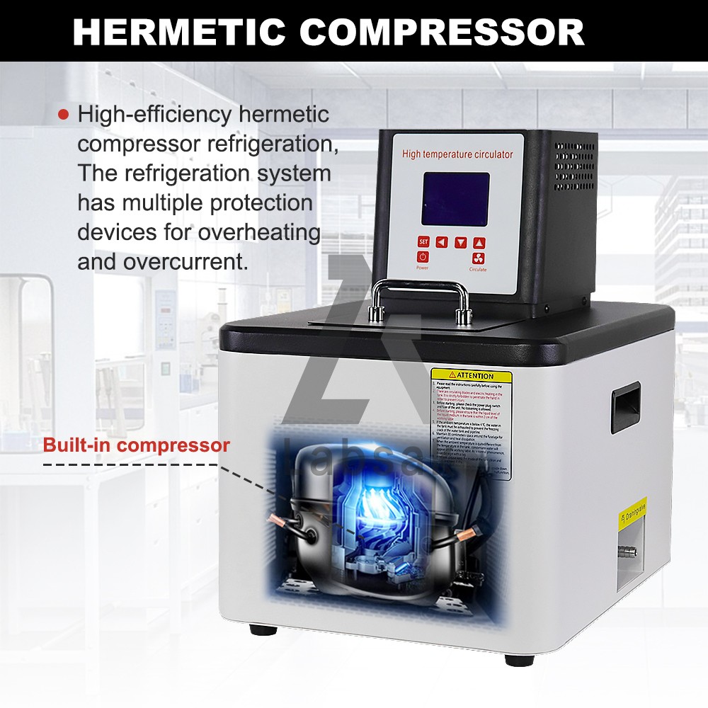 6L Lab High Temperature Circulator Machine 110V Oil Bath Circulating Heater US