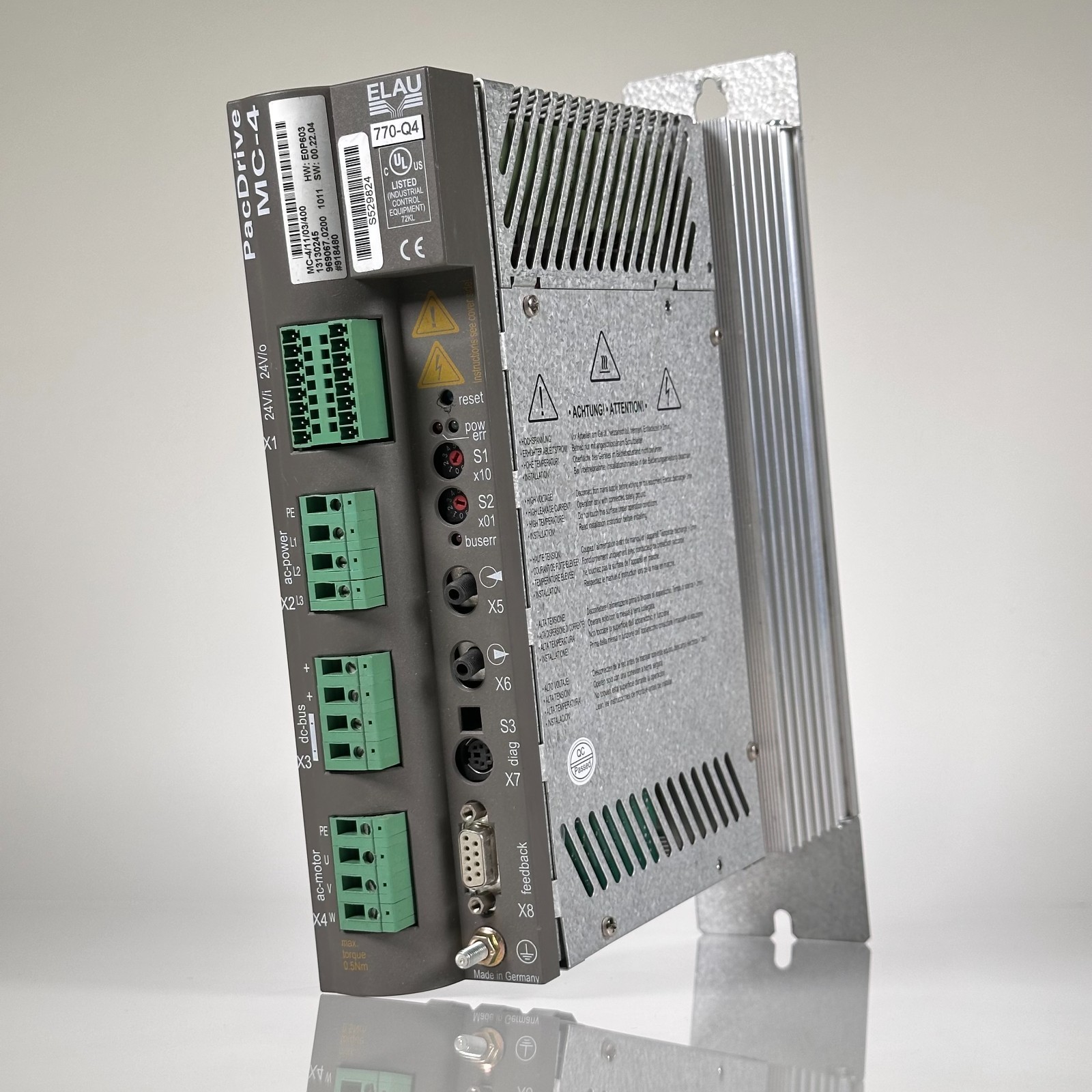 Schneider Electric Elau MC-4 13130245 Pac Drive MC-4/11/03/400 480V H-4