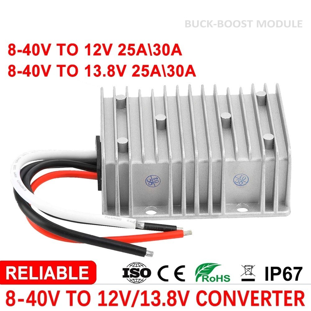 Boost Buck Converter DC 8-40V-DC 12V 13.8V Solar Voltage Stabilizer Regulator