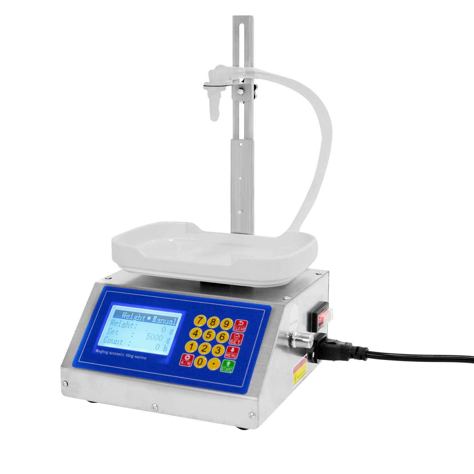 8g-3kg Automatic Weighing Quantitative Liquid Filling Machine 3.2L/0.7Gal/min