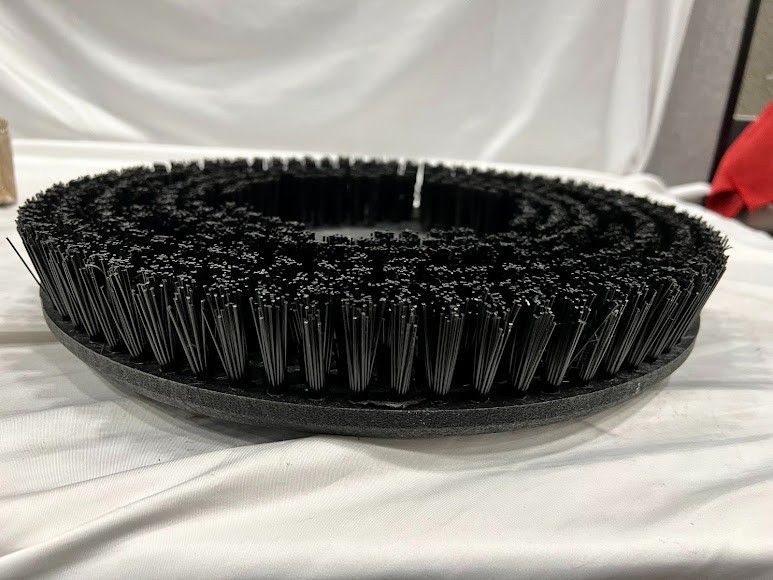 Lavex Black Nylon Floor Scrubbing Brush for 17″ Rotary Floor Machines