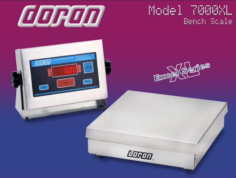 Doran 7100XL/15 Stainless Steel Bench Scale, 15″x15″ Platform, 100 lb x 0.02 lb