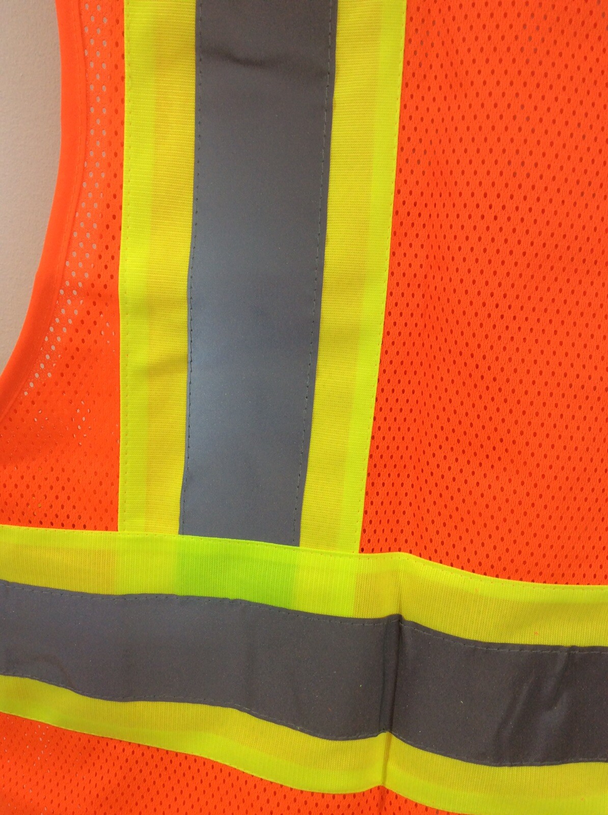 Hi-Vis Yellow Orange Safety Vest Reflective High Visibility Work Construction