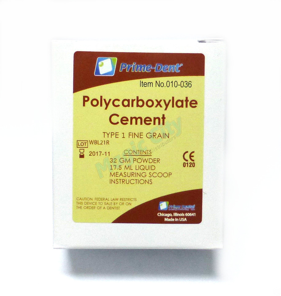 Dental Self-Cure Polycarboxylate Permanent Luting Cement Crowns & Bridges
