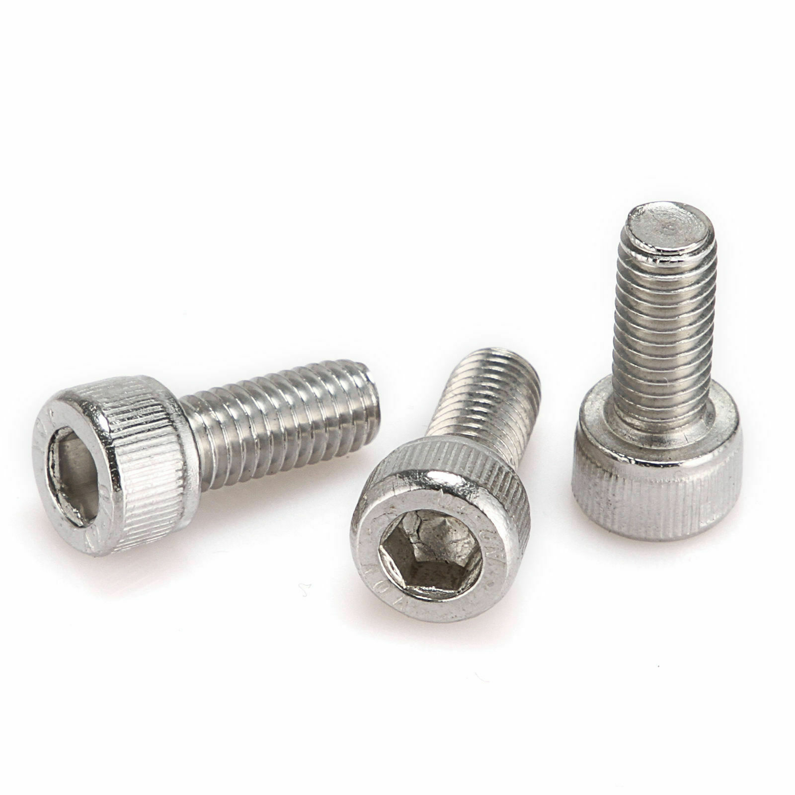 10/25/50/100/500pcs DIN912 M6 Stainless Steel 304 Hex Bolts Socket Cap Screws