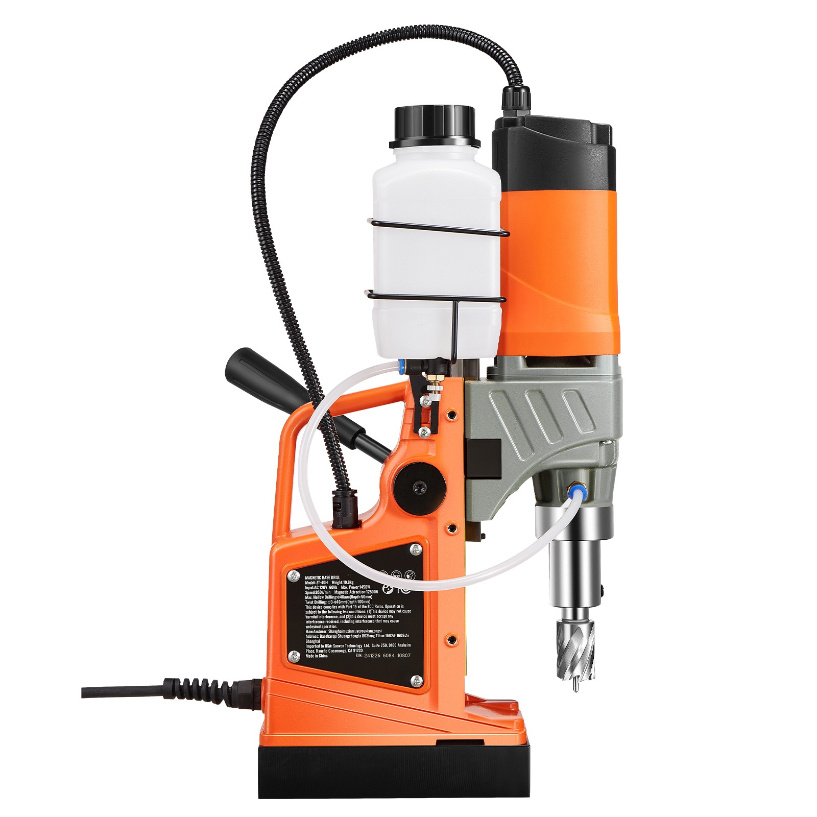 Magnetic Drill 1450W 2810 lbf Mag Drill Press 1.6 in Boring Diameter 11 Bits