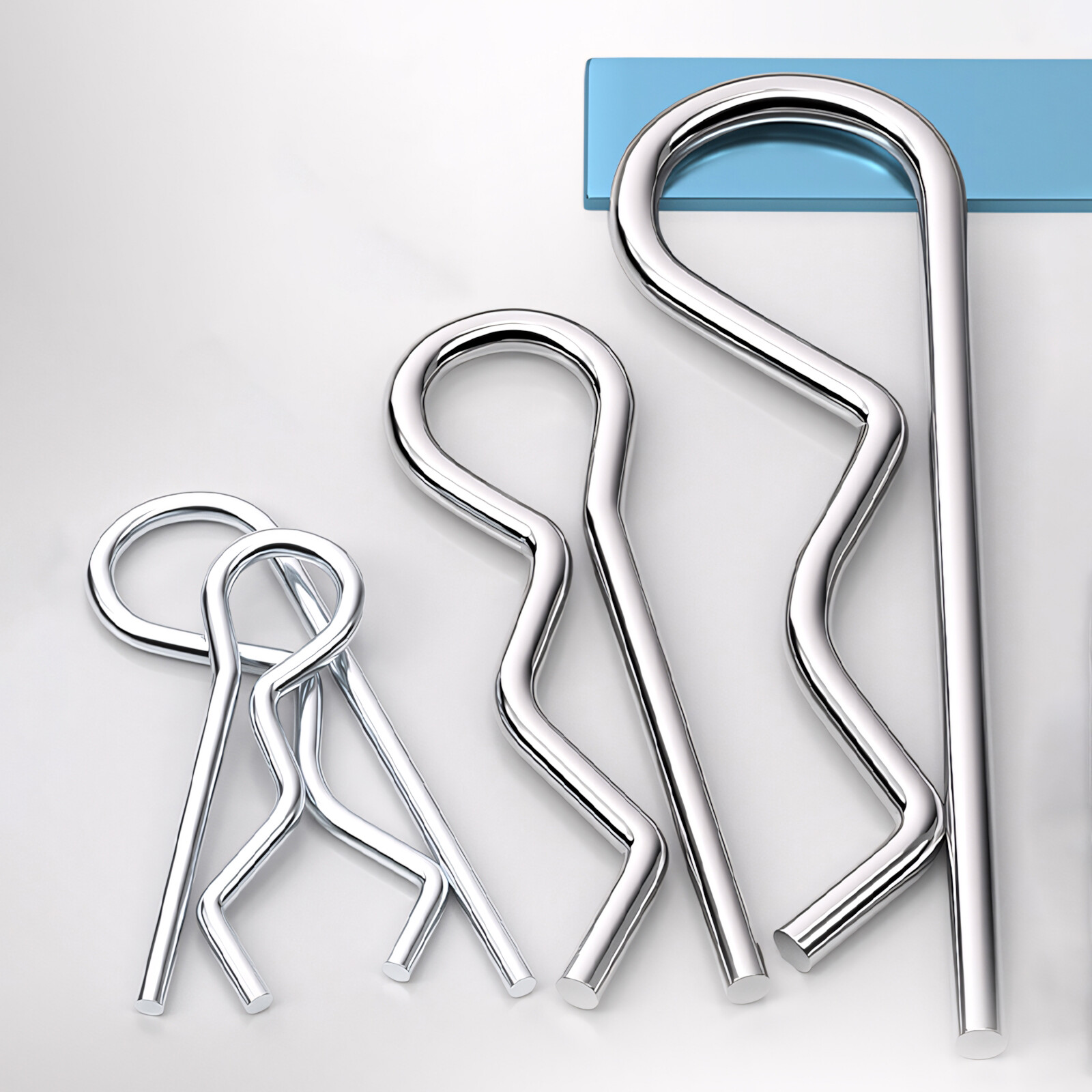 R Clip Stainless Steel 304 A2 Beta Pins 1mm 1.2mm 1.6mm 2mm 2.5mm 3mm 4mm 5mm
