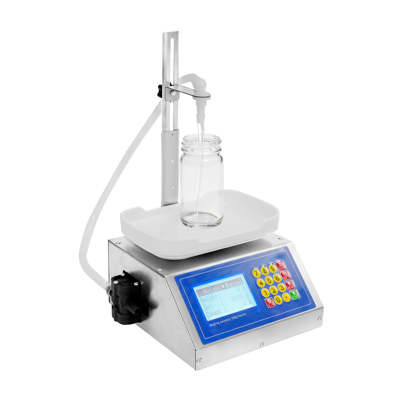 8g-3kg Automatic Weighing Quantitative Liquid Filling Machine 3.2L/0.7Gal/min