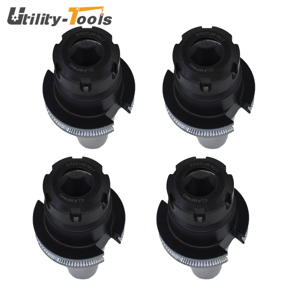 4 Pack ER25 CAT40 Collet Chuck W. 2.76″ Gage Length Chucks Tool Holder Set