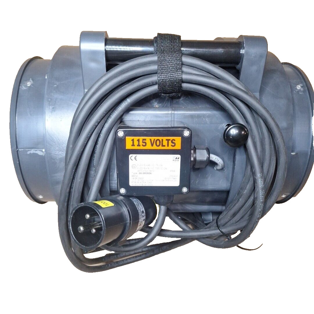Ramfan EF7002 / UB20XX Black Industrial Intrinsically Safe Blower 980 CFM 1/3 HP