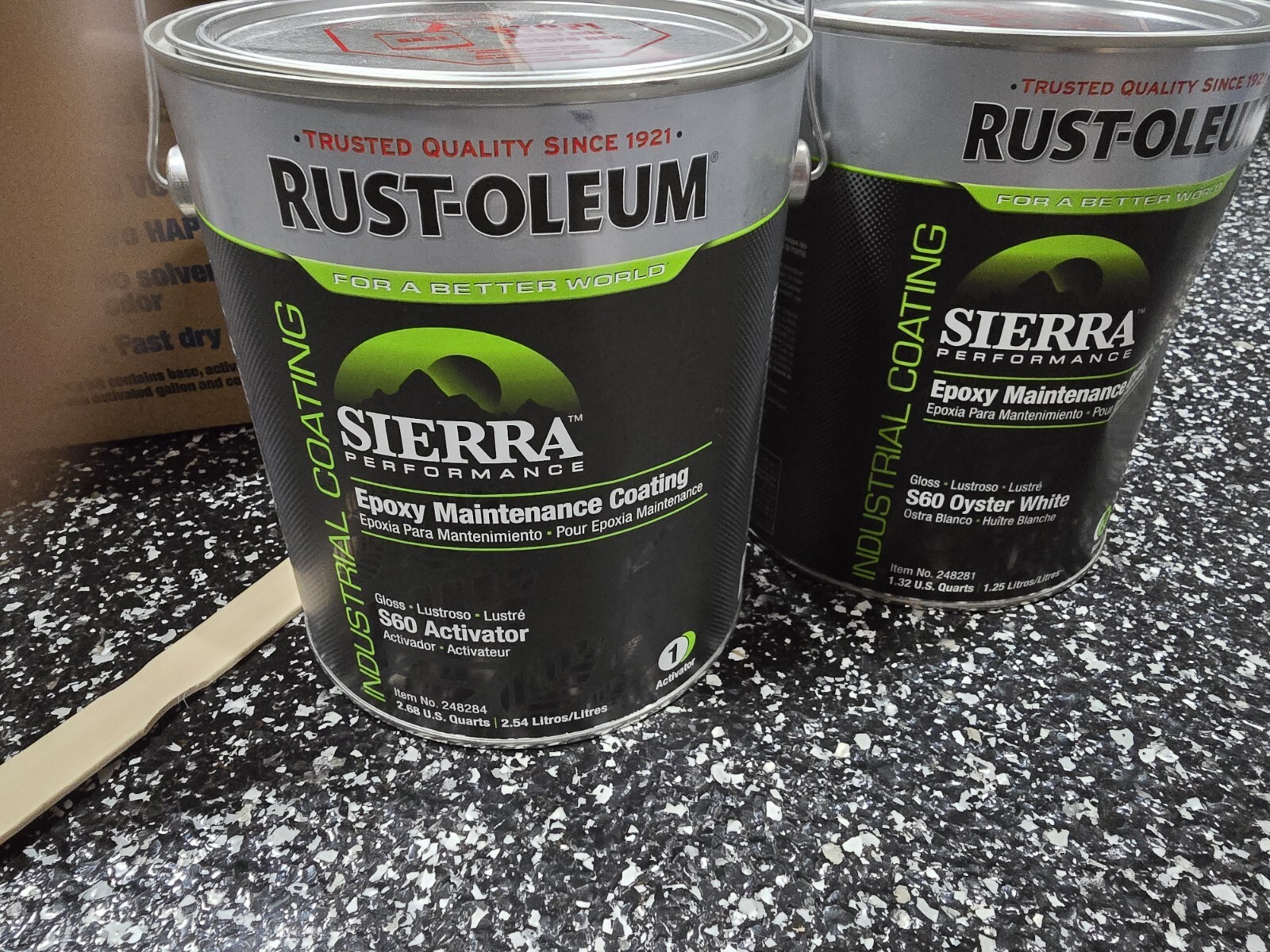 RUST-OLEUM 248289 Epoxy Activator/Finish,Oyster White,1gal 4DNA6