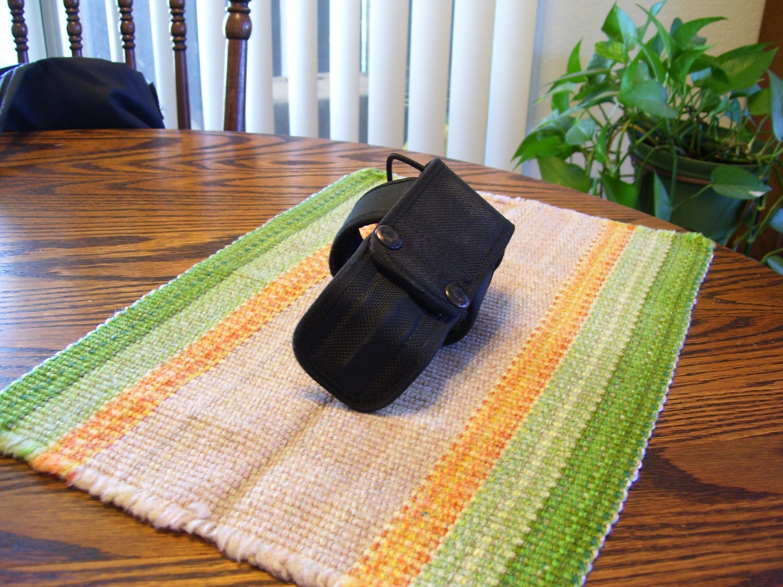 Bianchi AccuMold Black Ballistic Nylon Universal Handheld Radio Holder Holster