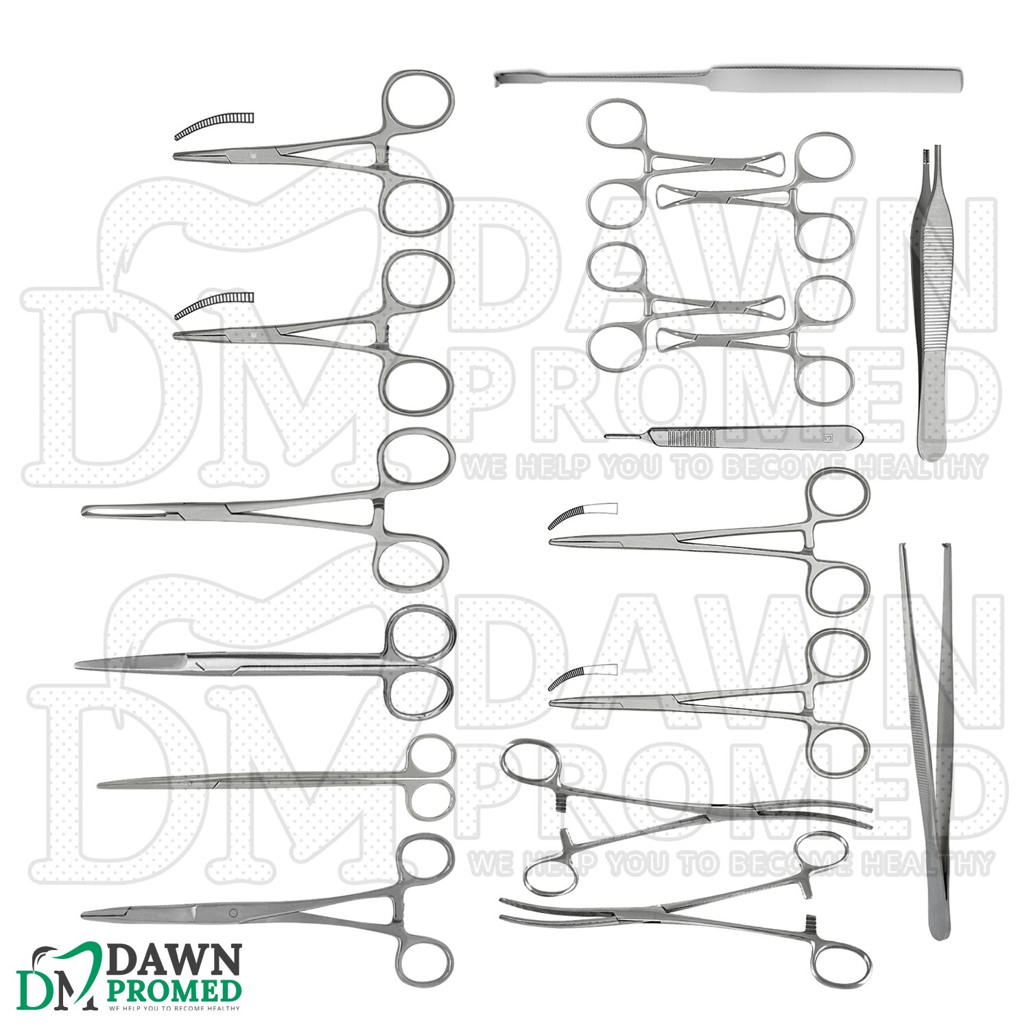 18 Pcs Veterinary Feline Spay – Economy Surgical Kit Instruments Set