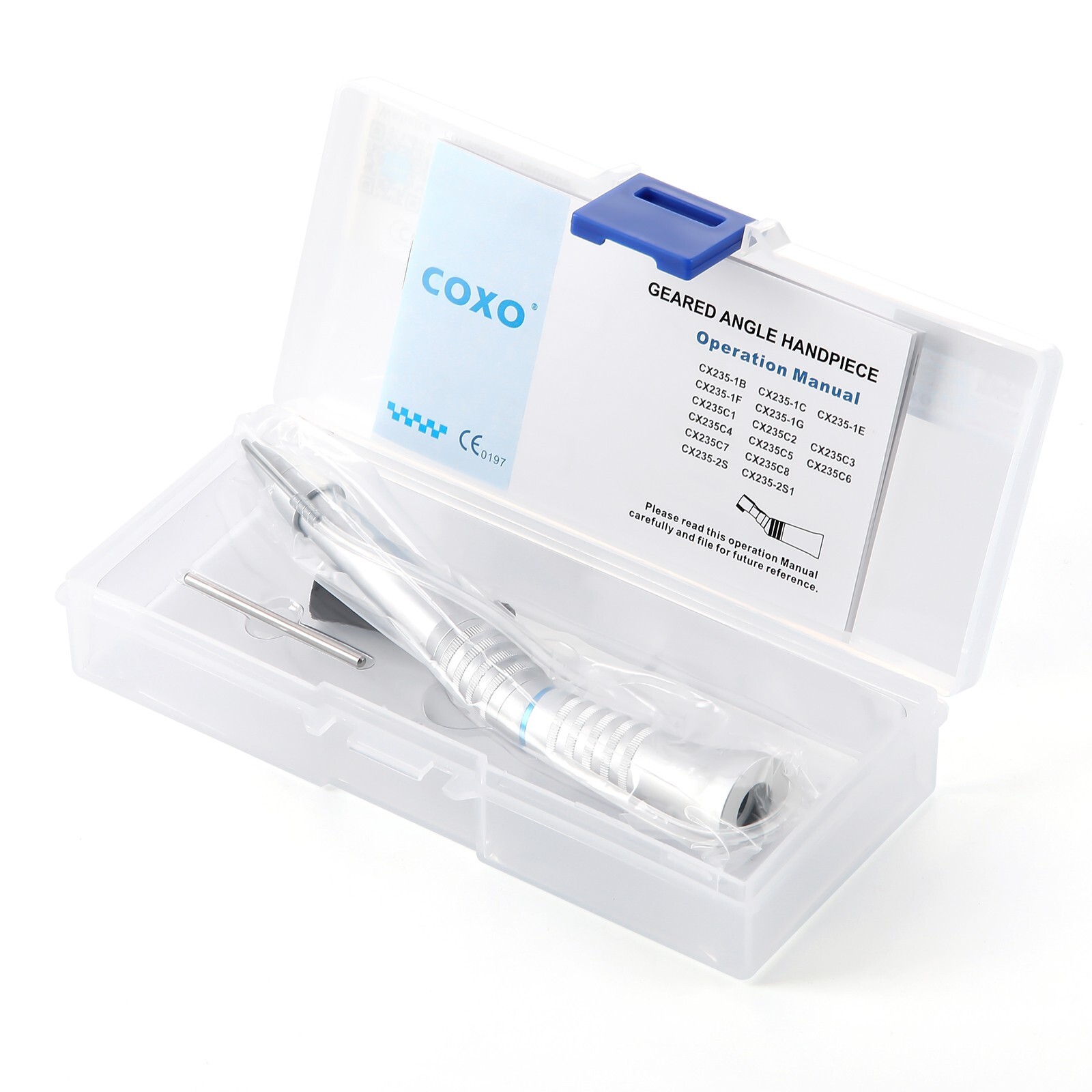 COXO Low Speed Handpiece Surgical Operation Dental 20°Straight Head 1:1 External