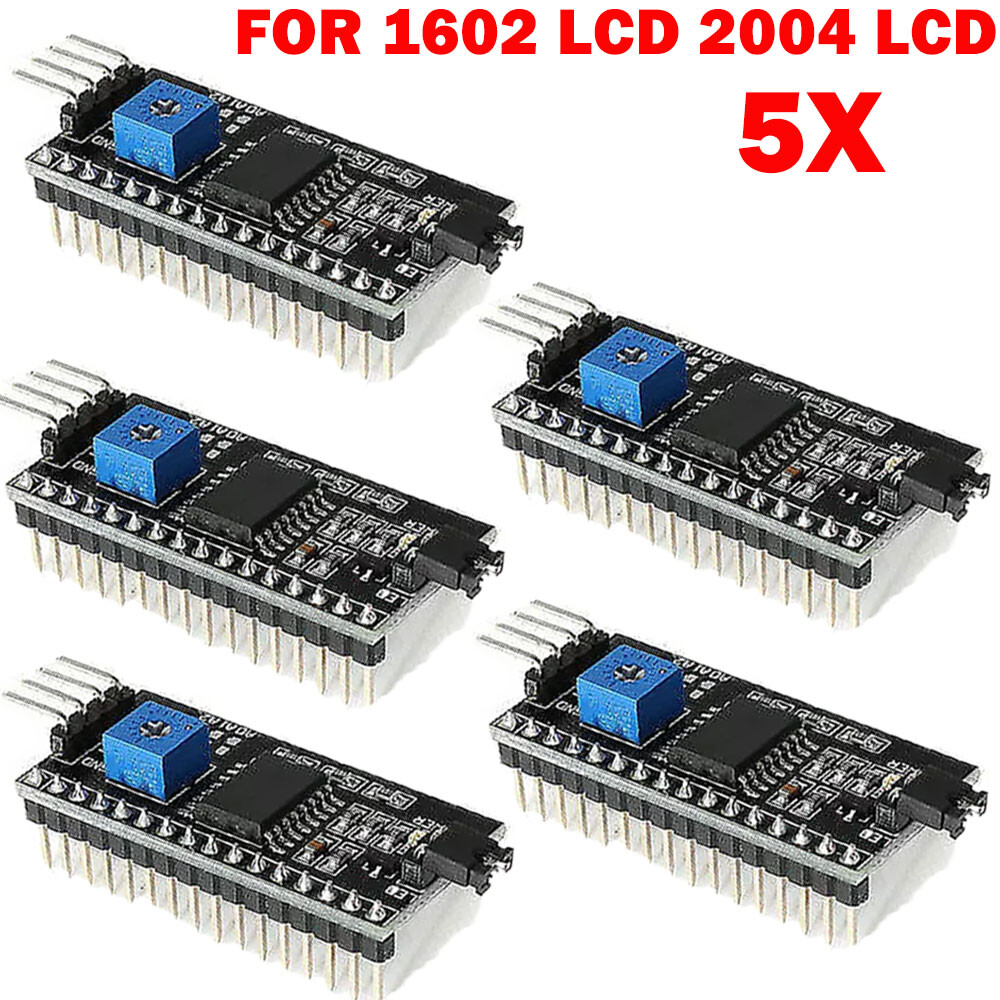 5pc IIC I2C Serial Interface Module LCD Display 1602 2004 For Arduino PCF8574T