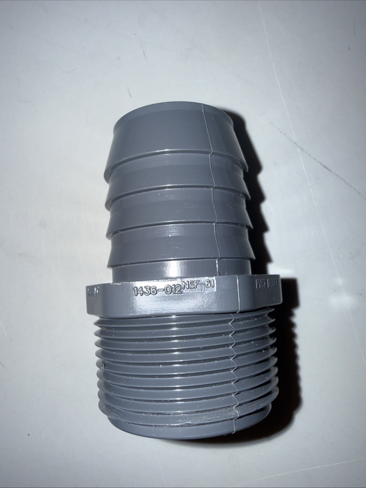 Lot of 6 Spears 1436-012 PVC Insert Adapter 1-1/4” Barb x 1-1/4” MNPT Sch 40