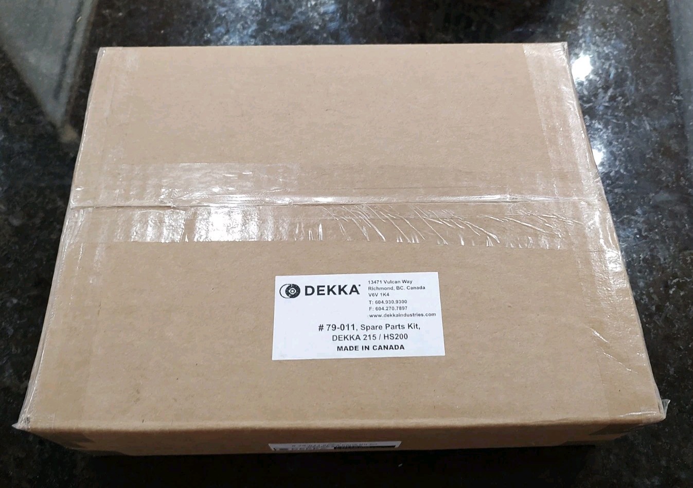 NEW IN SEALED BOX DEKKA INDUSTRIES 79-011 Spare Parts Kit for 215/HS200