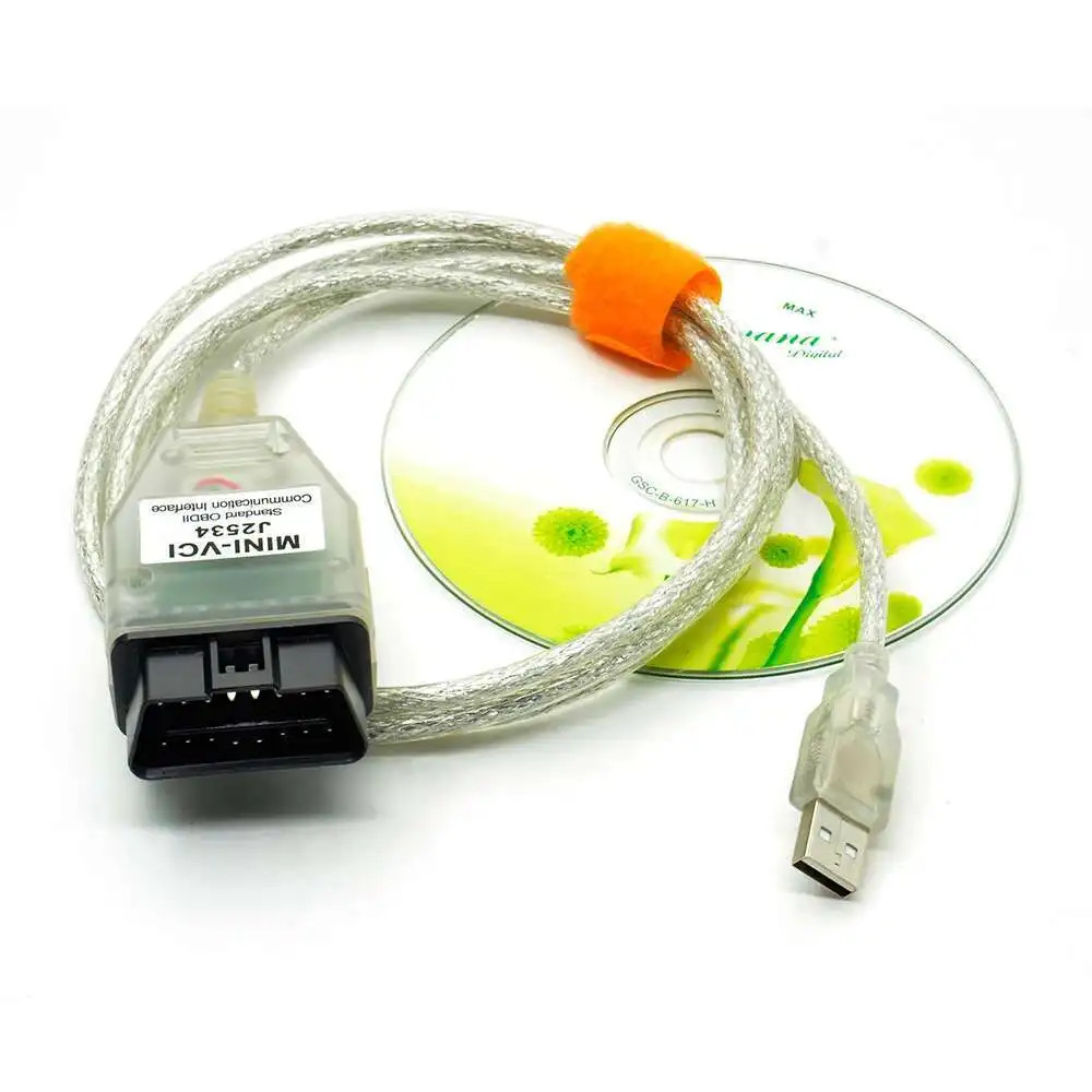 V18.00.008 MINI VCI For TOYOTA TIS Techstream Mini vci FTDI FT232RL Chip J2534 O