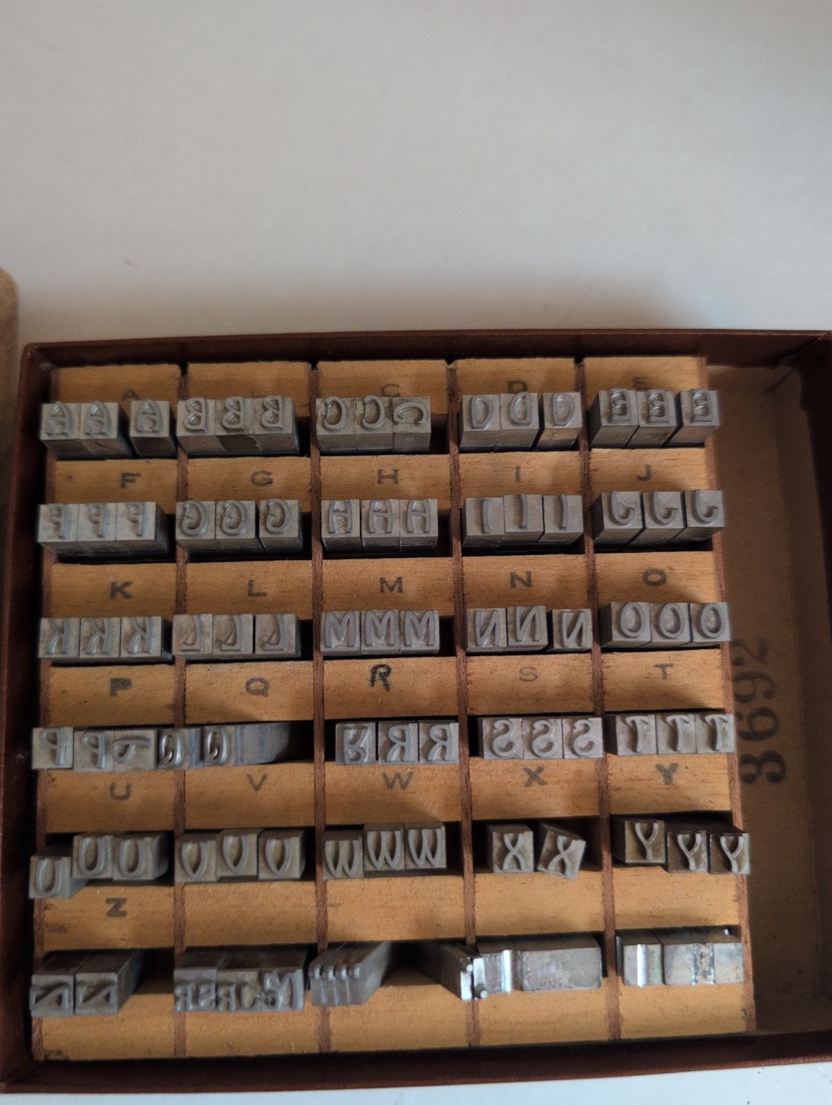 Vintage Franklin MFG. Corp.»Duracast Type» Hot Stamping/ Foil Embossing