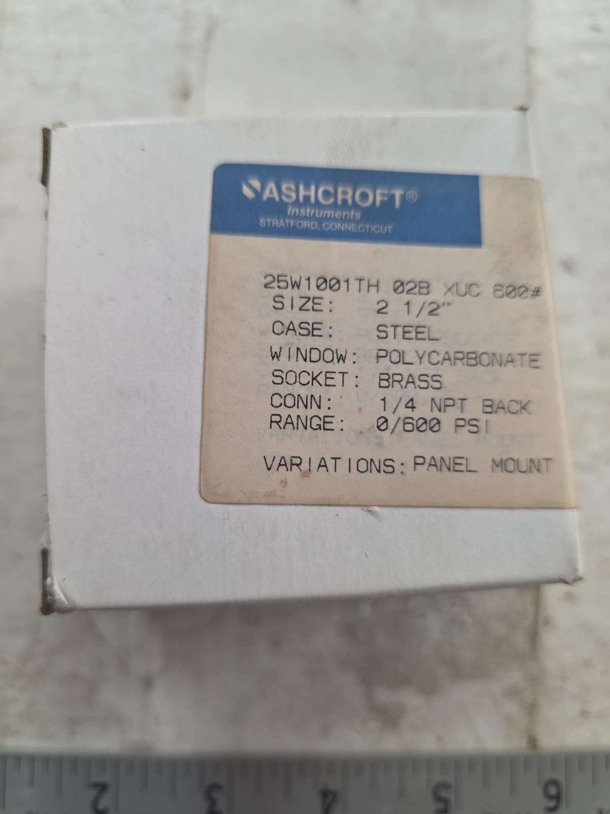 Ashcroft 25W1001TH02BXUC600