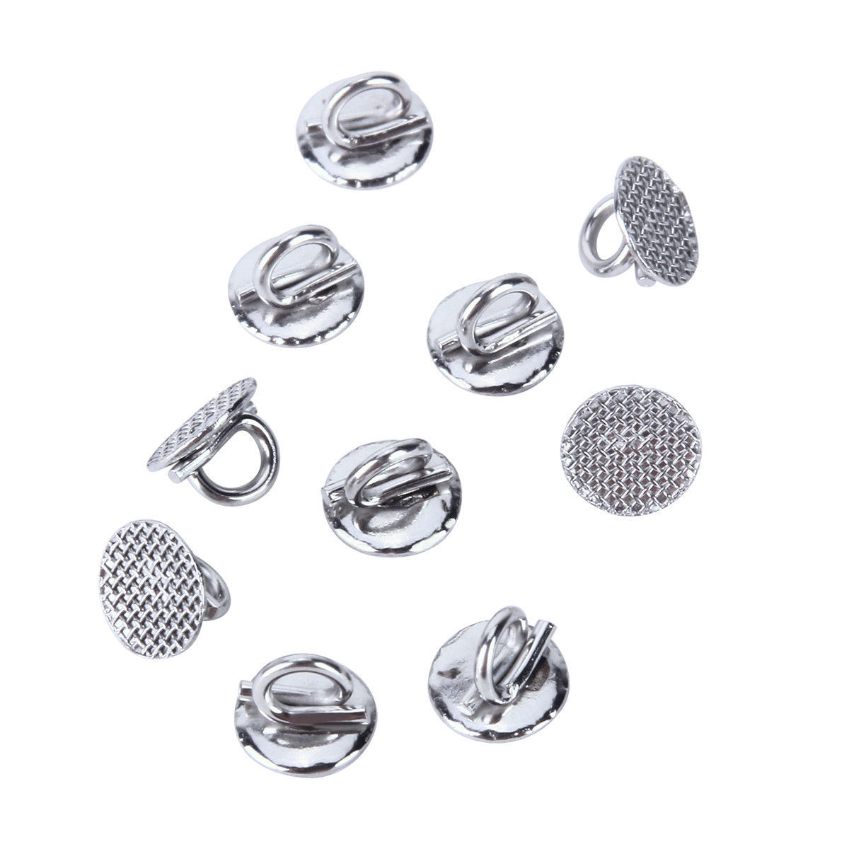 8 Models AZDENT Dental Orthodontic Lingual Buttons Bondable Round Base 10pc/pack