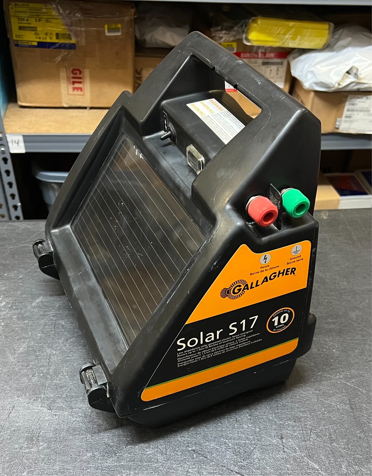 Gallagher Portable Solar Electric Fence Energizer S17