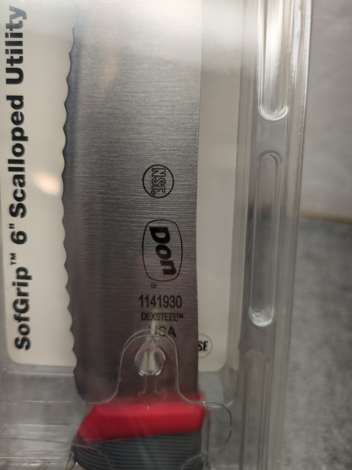 Don 1141930 Dexsteel Sofgrip 6″ Scalloped Utility Knife Dexter 30169 Gray X1