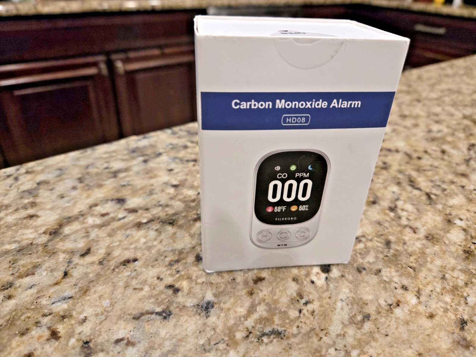 Carbon Monoxide Natural Gas Detector Temp Humidity HD08 Rechargeable New