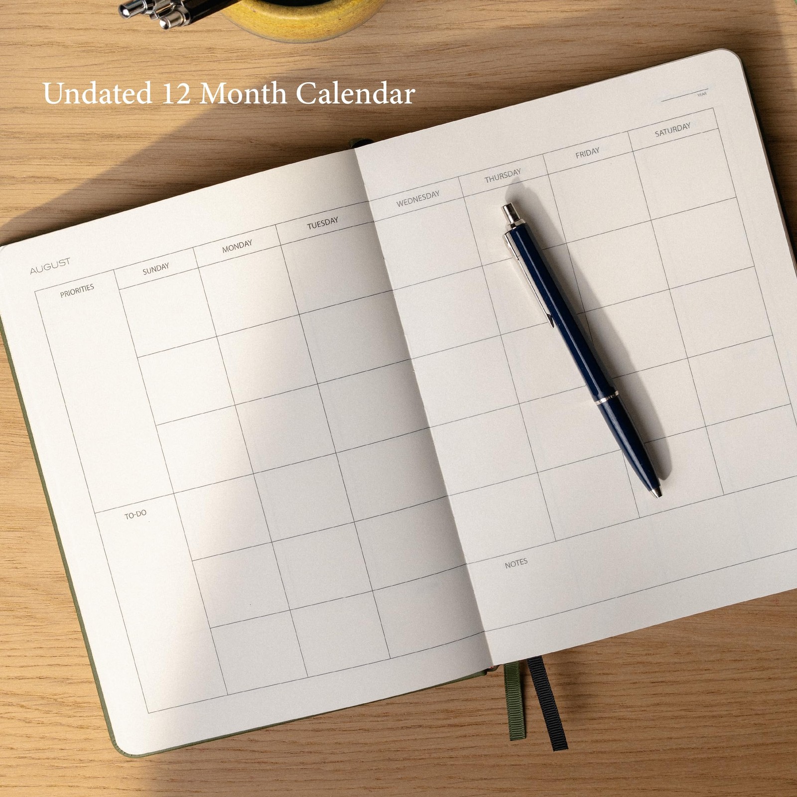 Anecdote 2026-2027 Planner: 52 Week Daily A5 (2026-2027), Olive Green