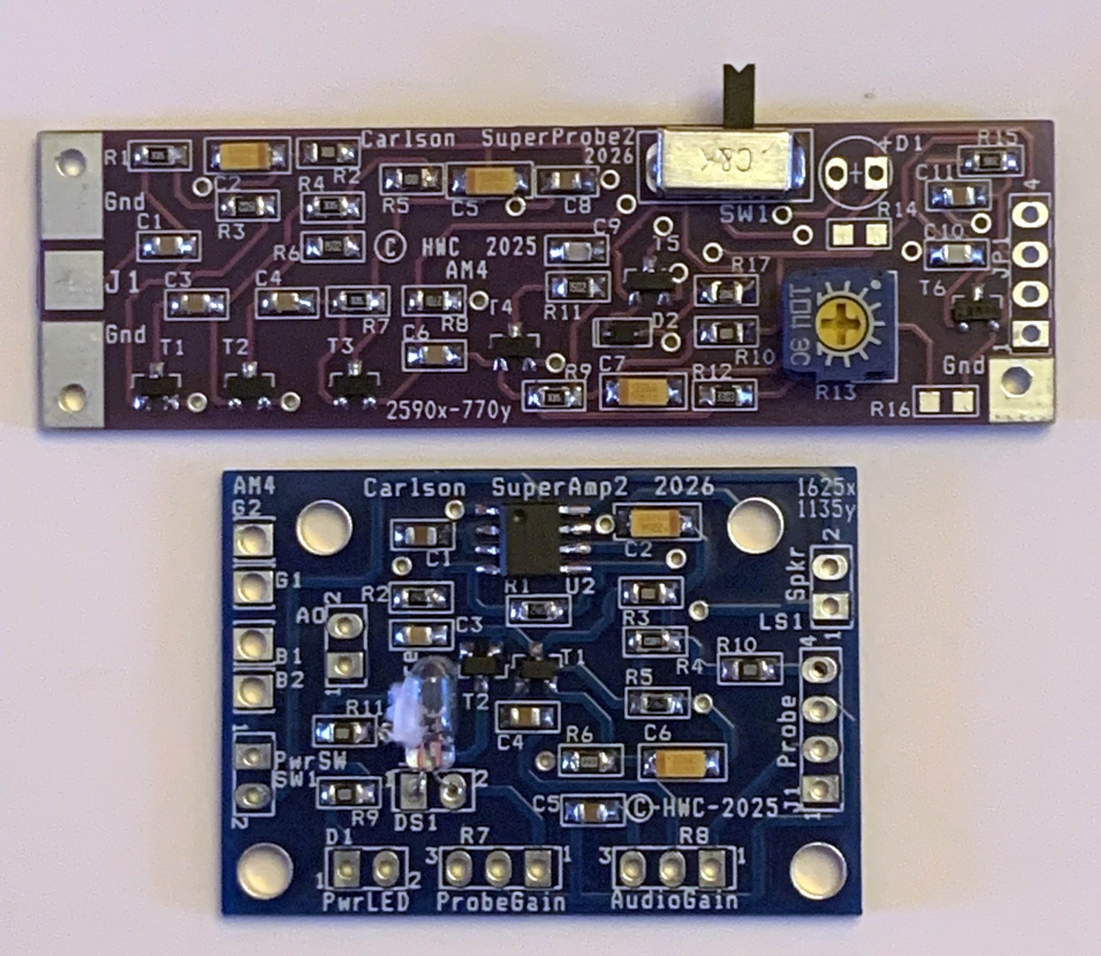 Carlson Super Probe MK3 Assembled & Tested PCBs From YouTube with SS Probe Kit