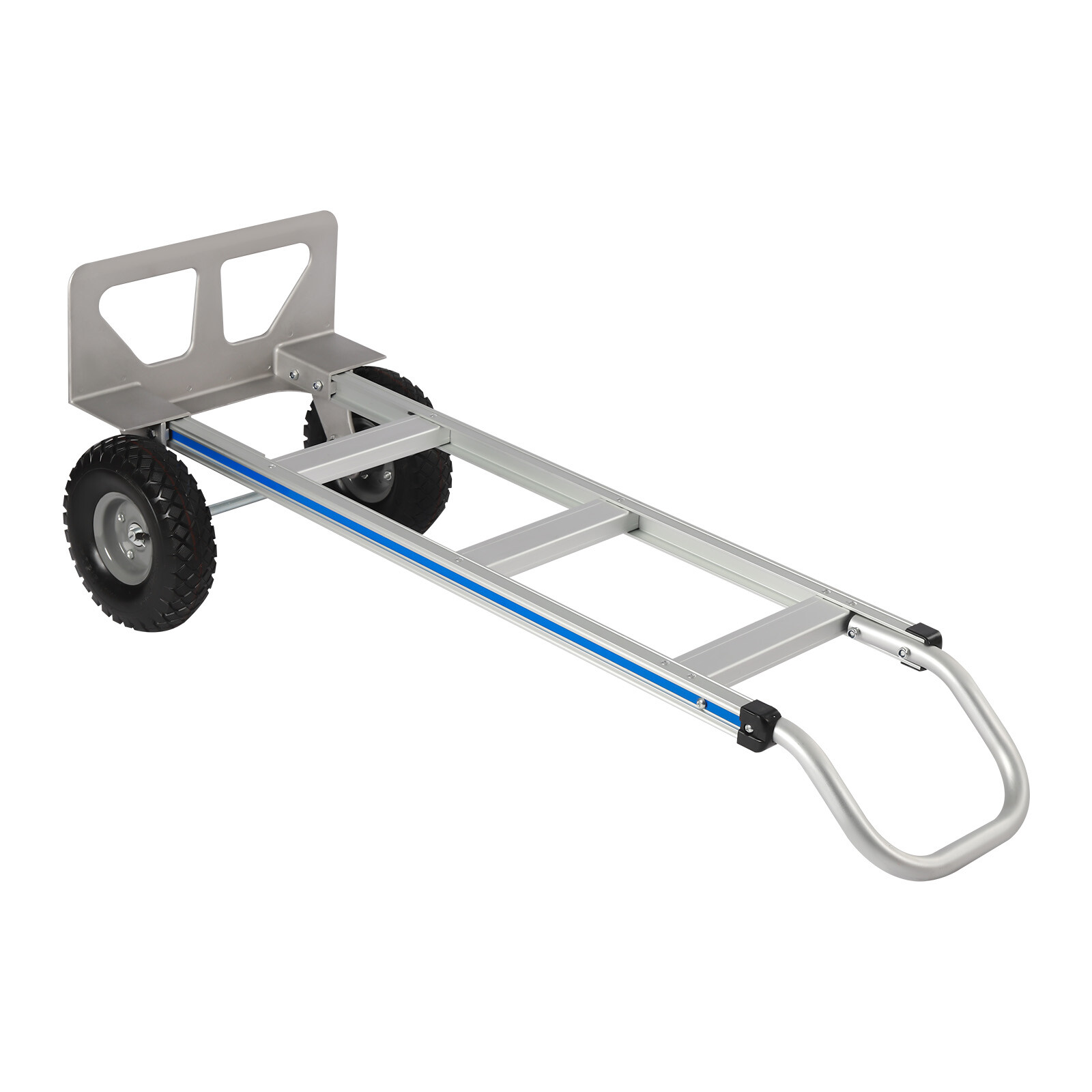 Aluminum Alloy Hand Truck Cart Heavy Duty Dolly with Rubber Wheels 440lbs/500lbs