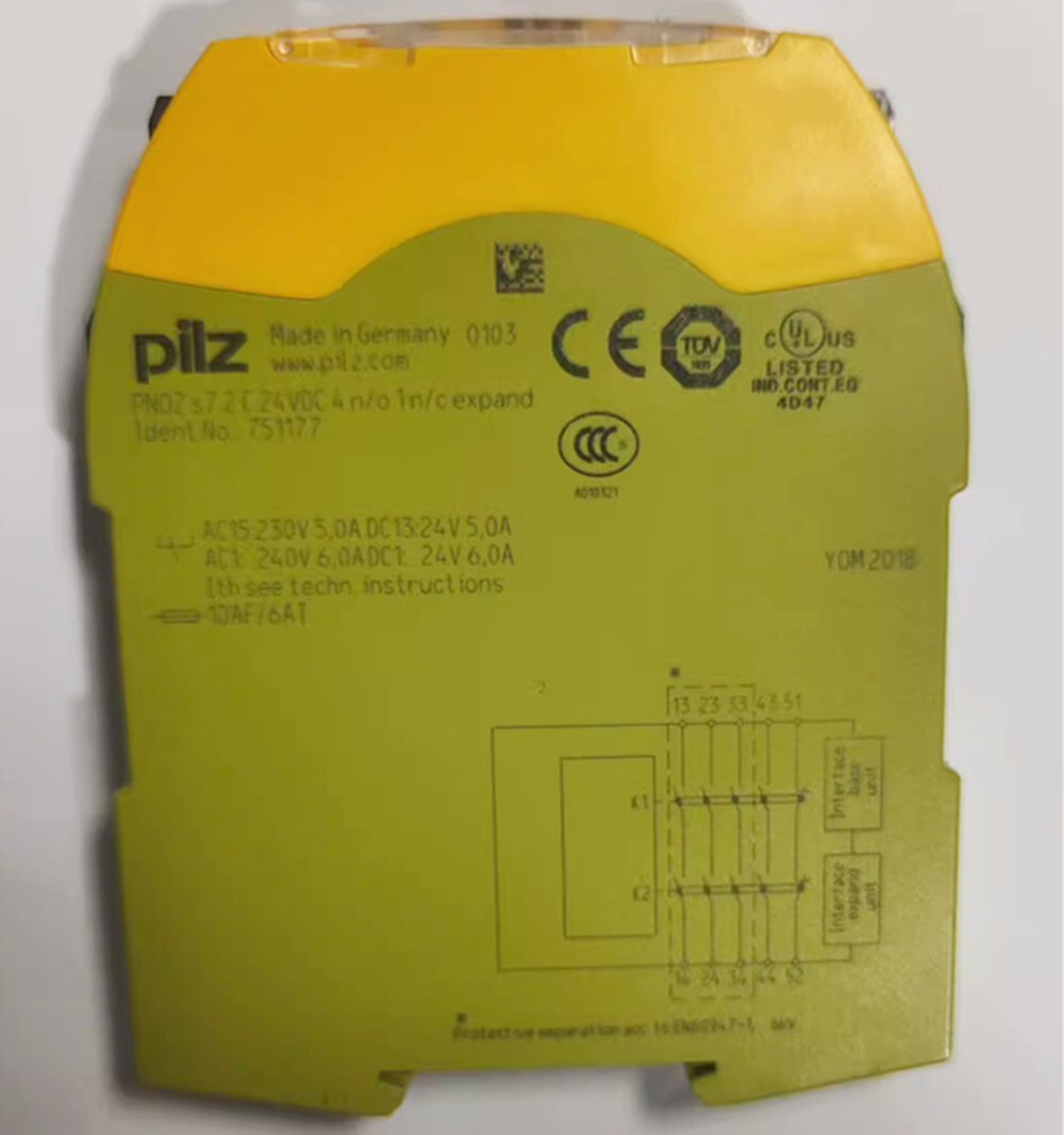 751177 New Sealed MUSHROOM Safety Relay PNOZ S7.2 C 24VDC 751177