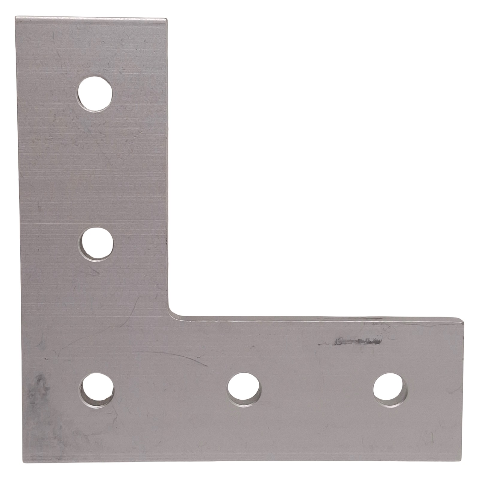 Lot of 4 80/20 4481 Aluminum L Flat Plate, 15-Series, 5-Hole, 4.5in x 4.5in