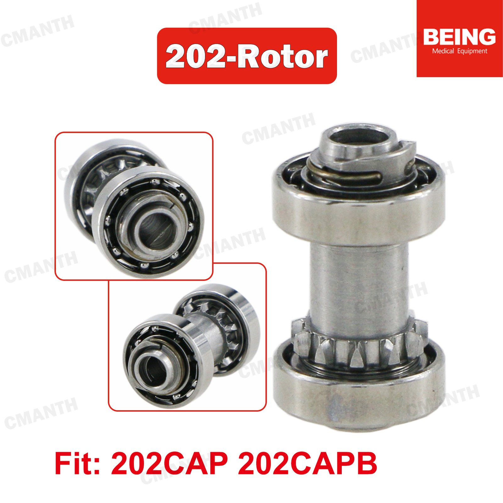 BEING Dental Low Speed Handpiece Contra Angle1:1 20:1Fiber Optic2/4/6H Air Motor