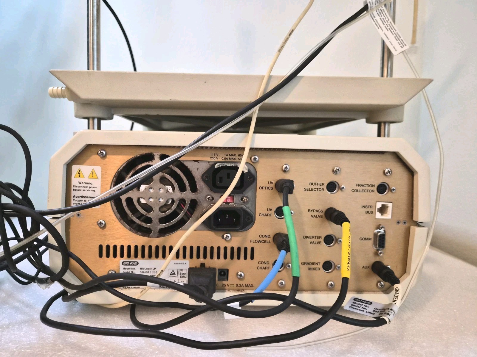 Bio-Rad BioLogic LP Low Pressure Chromatography System 254nm UV Optics Mixer